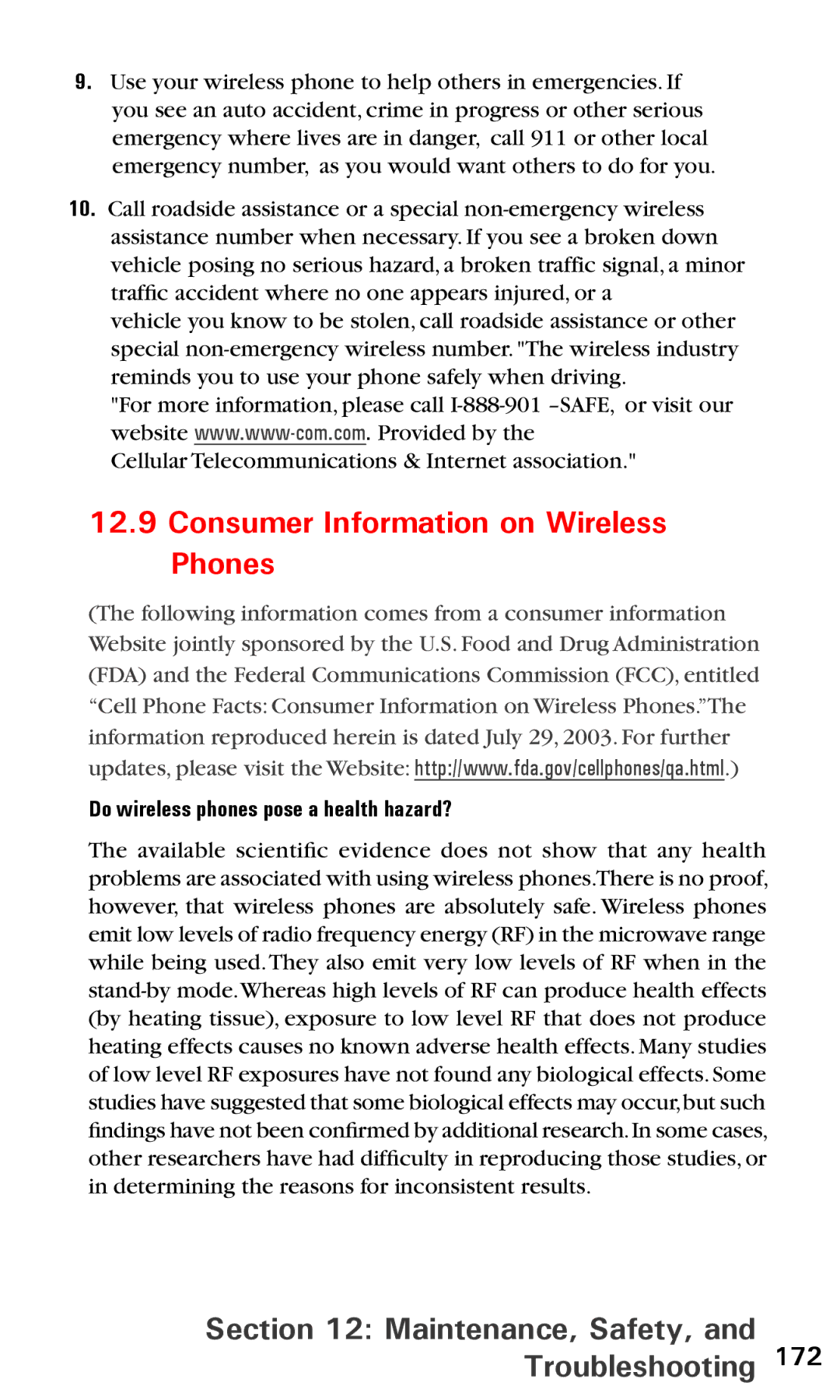 Audiovox PPC6600 manual Consumer Information on Wireless Phones, Do wireless phones pose a health hazard? 