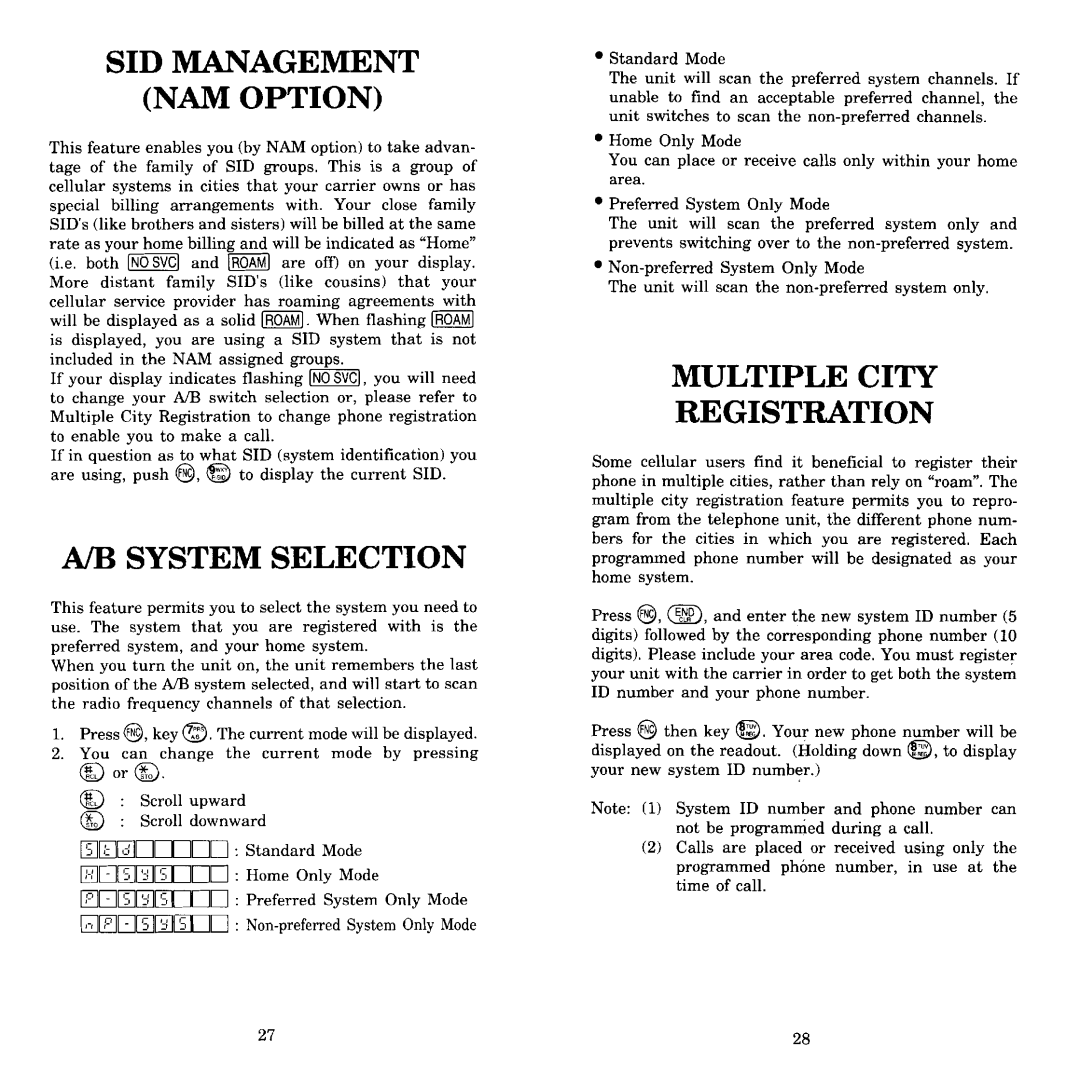 Audiovox PR-140 manual 