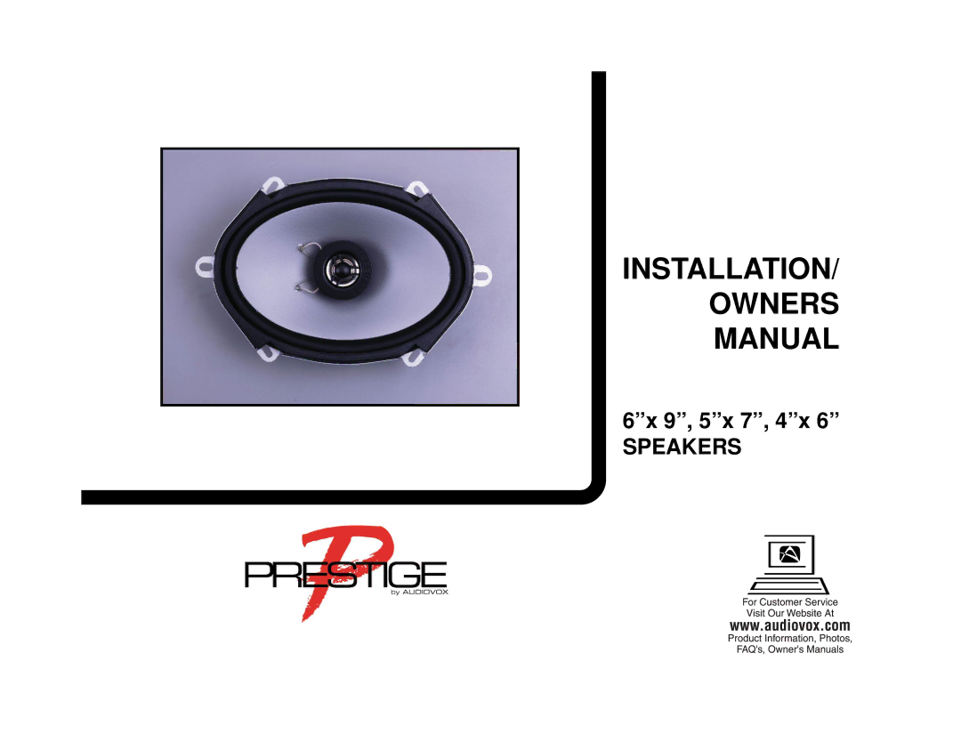 Audiovox PS-2697, PS-2695, PS-2461, PS-2571, PS-2696 owner manual Speakers 