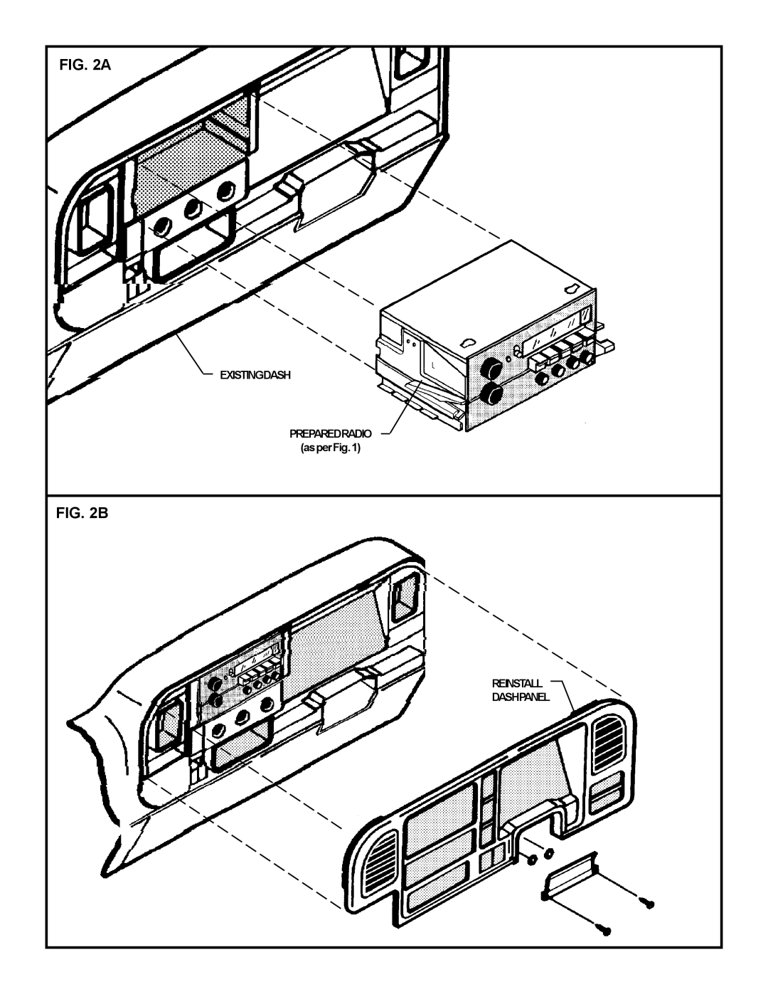 Audiovox RMP-97-CRM manual Existingdash Preparedradio 