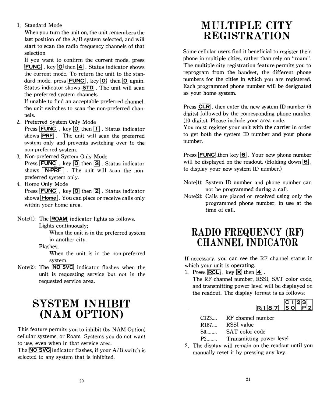 Audiovox SBC Series manual 