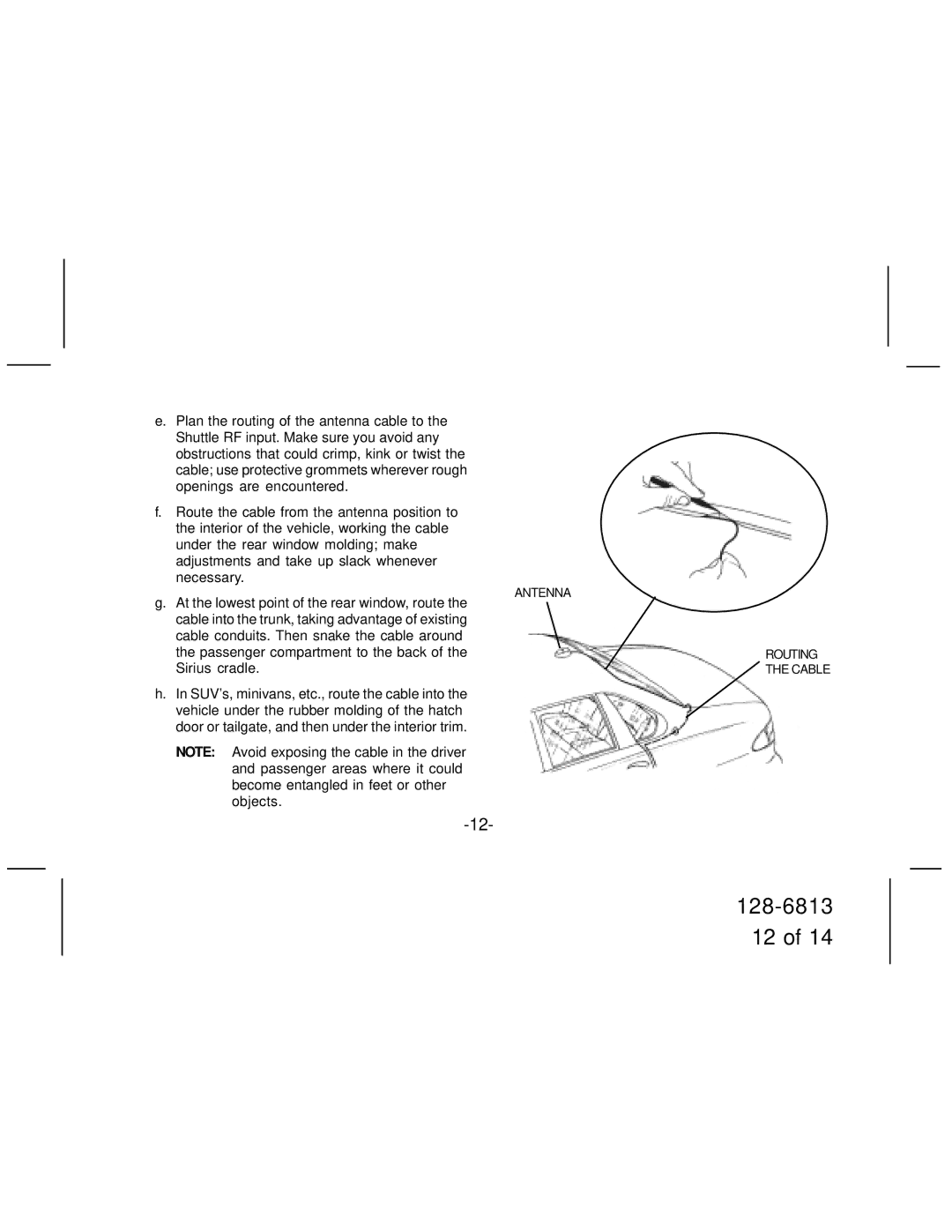 Audiovox SIR-CK1, SIR- CK2 manual Antenna 