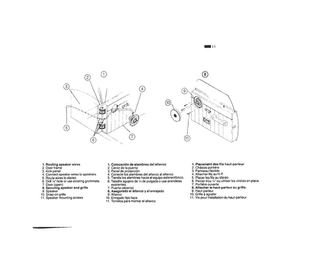 Audiovox Speaker owner manual 11I.t .~ Q.Q.Q.J!» 