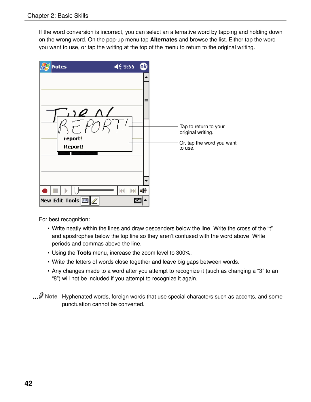 Audiovox Thero manual Basic Skills 