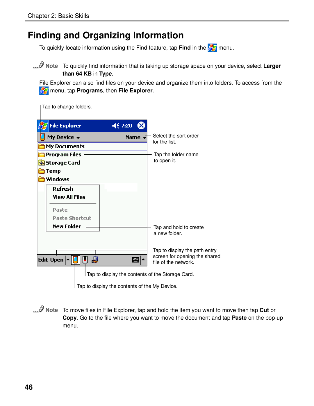 Audiovox Thero manual Finding and Organizing Information 