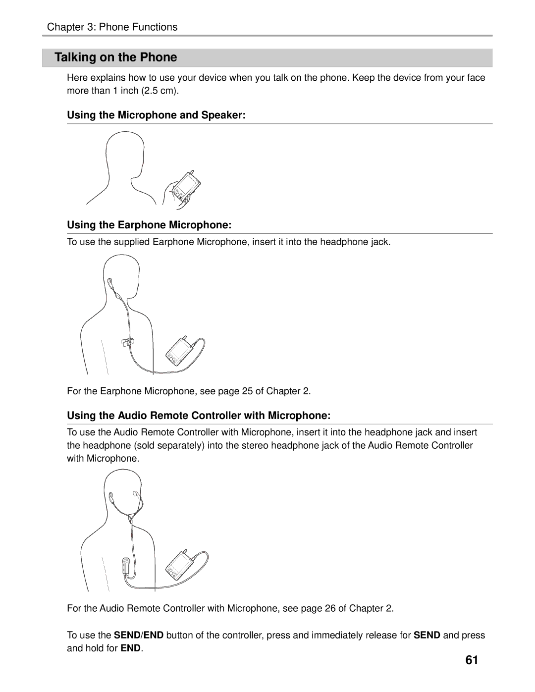 Audiovox Thero manual Talking on the Phone, Using the Audio Remote Controller with Microphone 