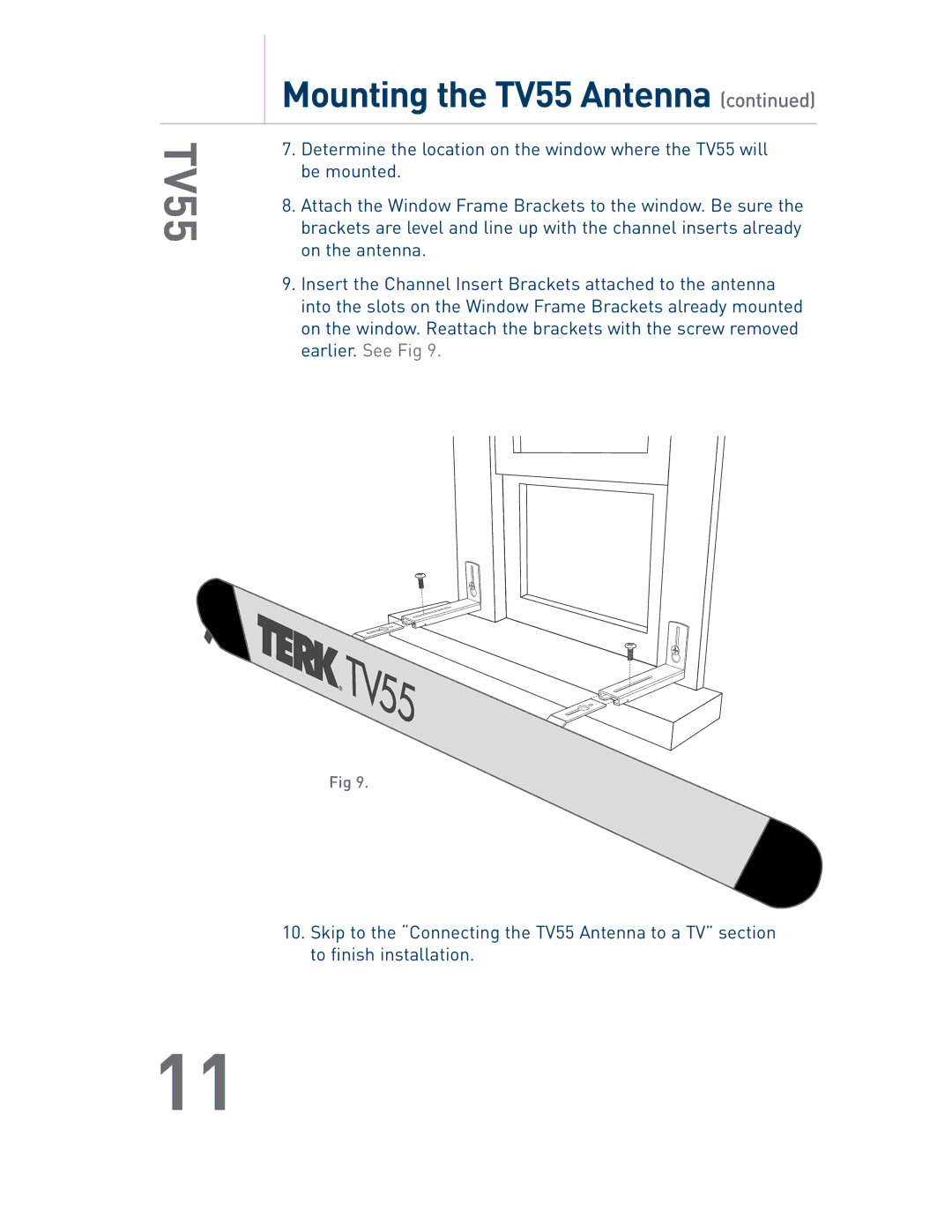 Audiovox TV55 owner manual 