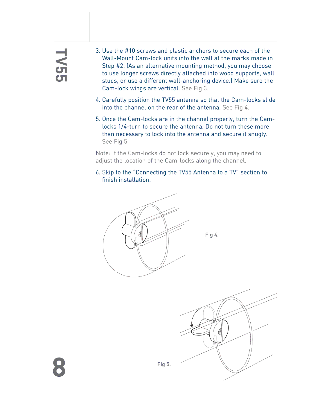 Audiovox TV55 owner manual 