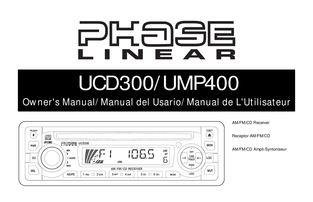 Audiovox owner manual UCD300/UMP400 