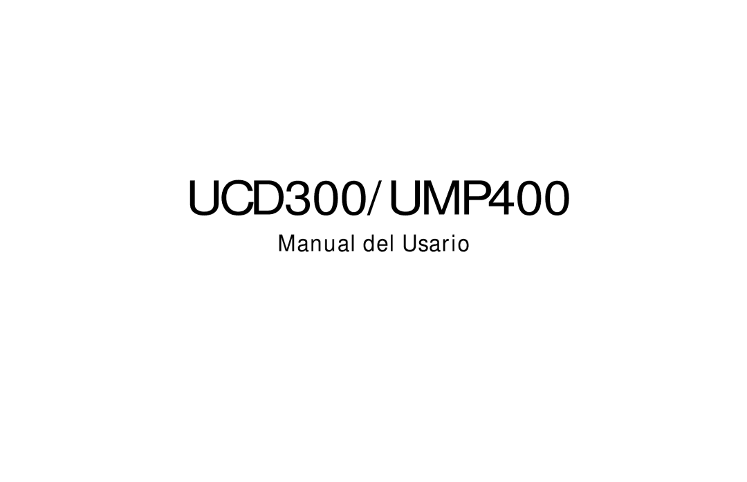 Audiovox owner manual UCD300/UMP400 