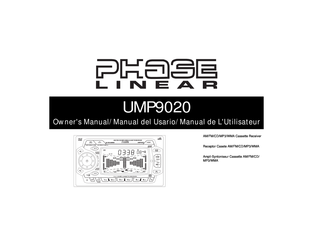 Audiovox UMP9020 owner manual Owners Manual/Manual del Usario/Manual de LUtilisateur, Ultraseries, Band Loud, Manu Skip 