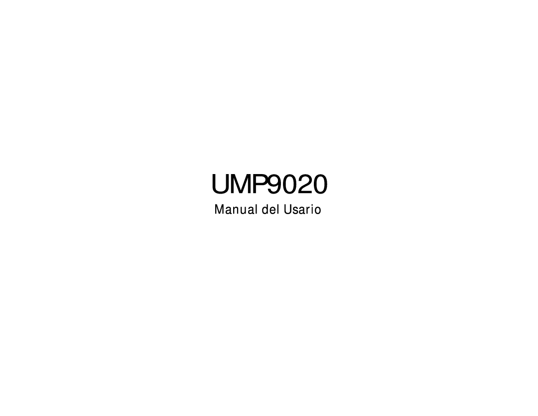 Audiovox UMP9020 owner manual Manual del Usario 