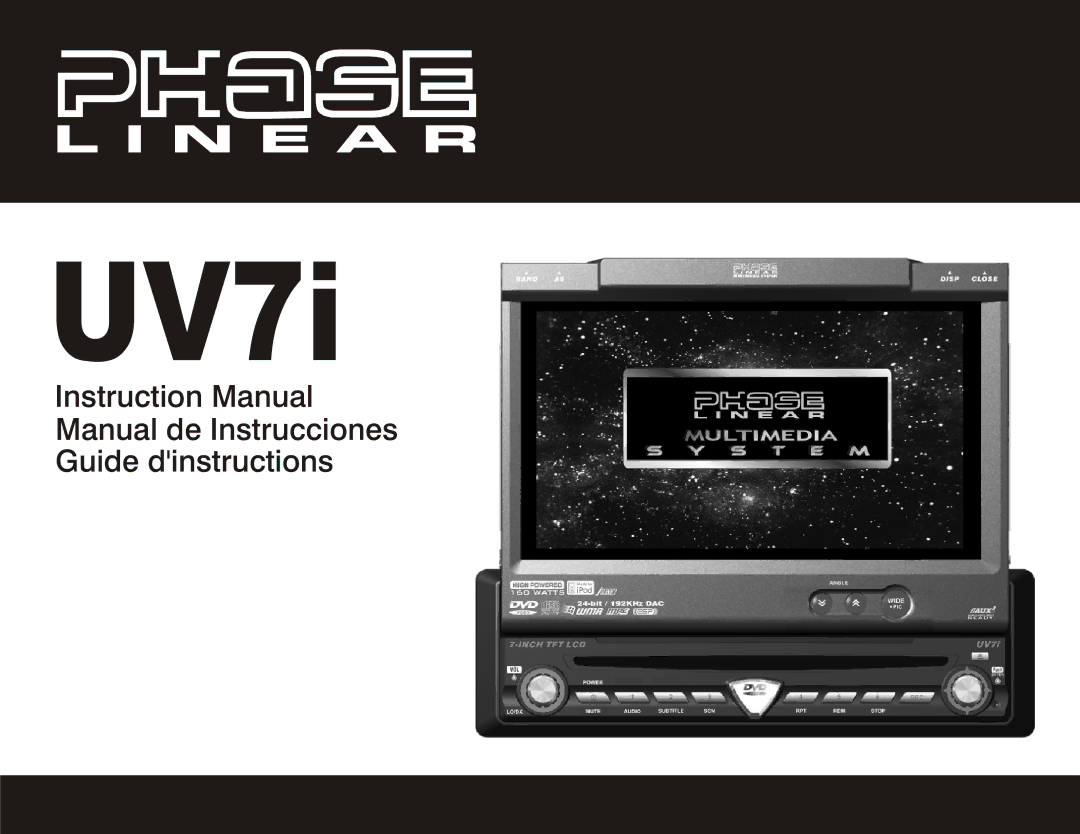 Audiovox UV7I instruction manual UV7i 