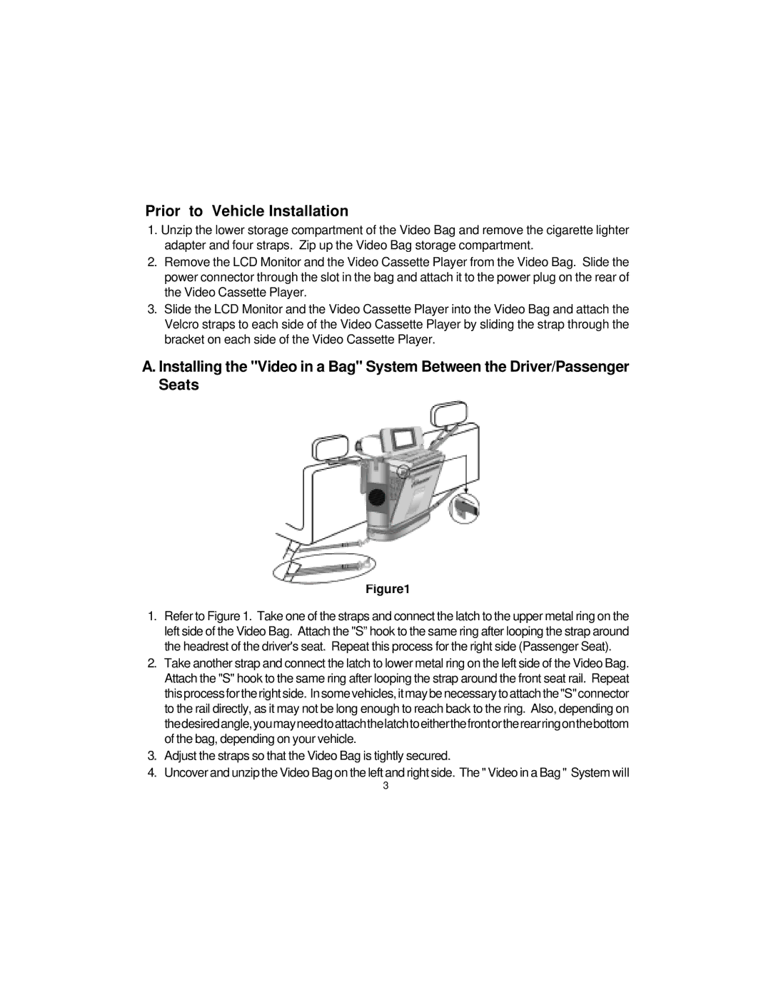 Audiovox VBP1000 manual Prior to Vehicle Installation 