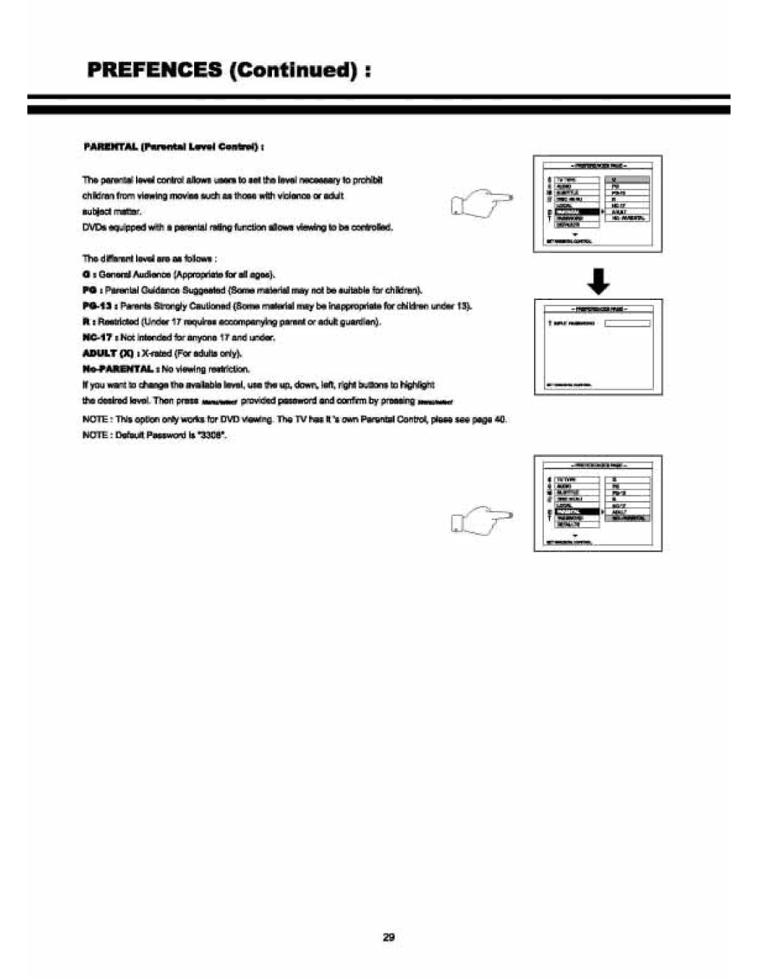 Audiovox VE 1510DV manual 