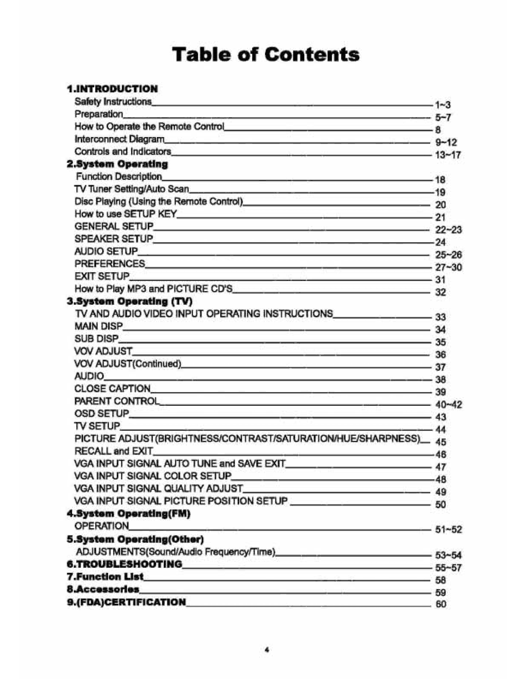 Audiovox VE 1510DV manual 