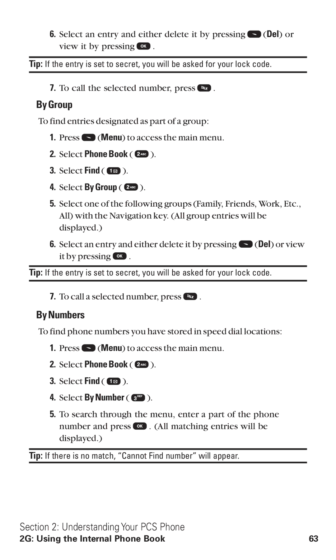 Audiovox VI600 manual By Group, By Numbers 