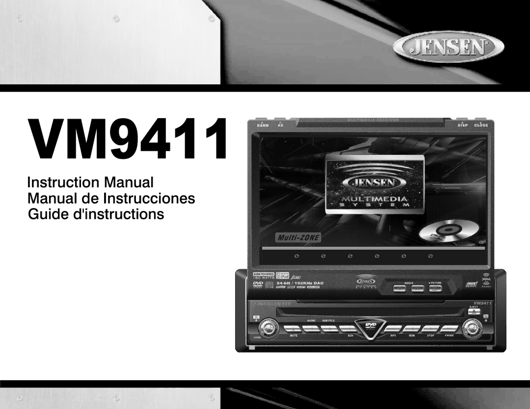 Audiovox VM9411 instruction manual 