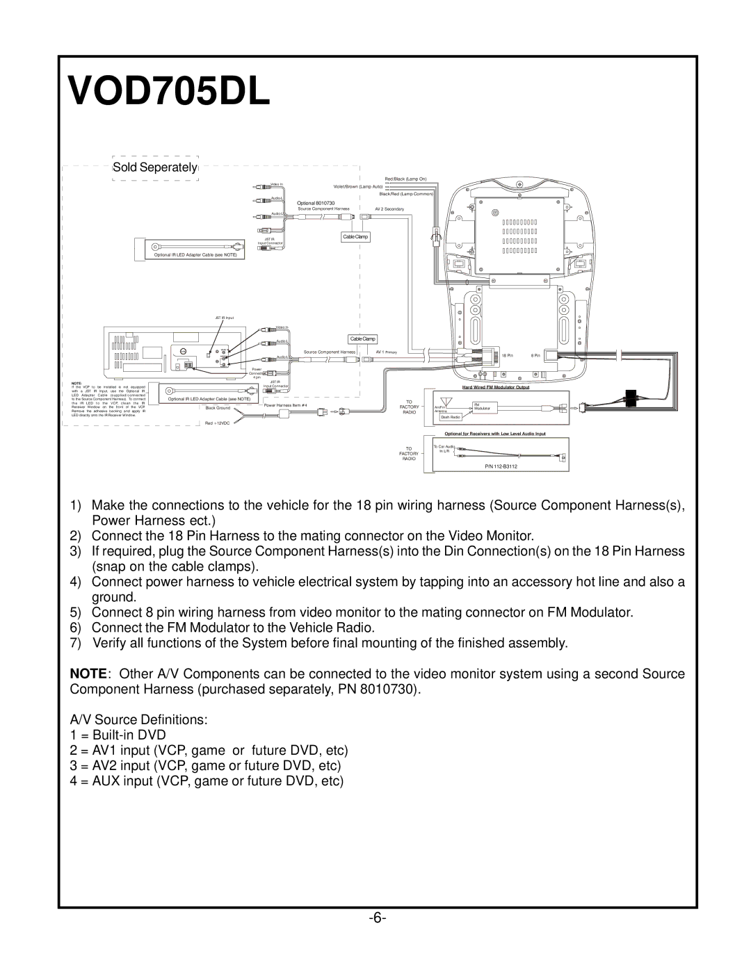 Audiovox owner manual VOD705DL 