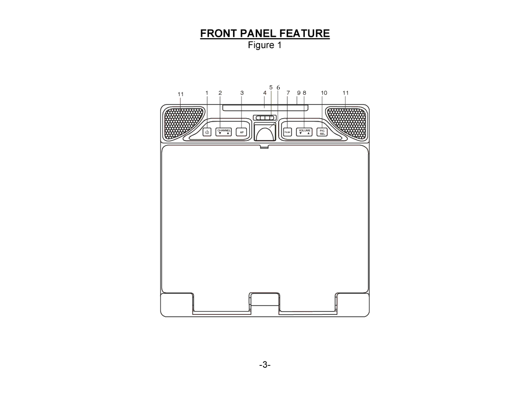 Audiovox VOH1042 DL owner manual Front Panel Feature 