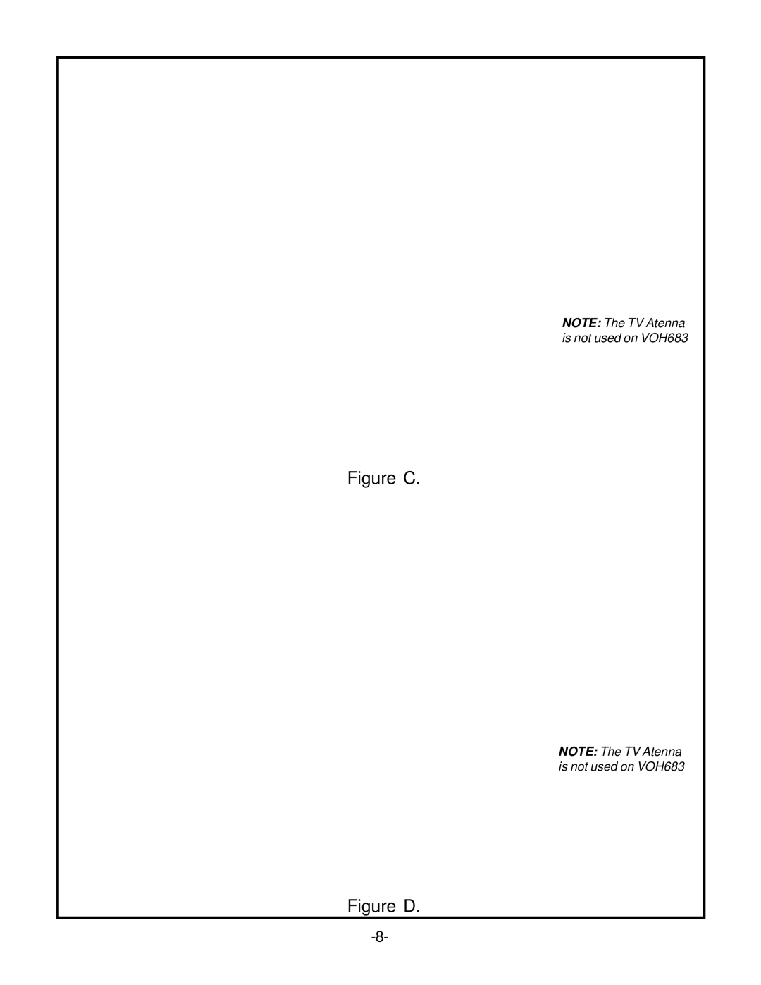 Audiovox VOH684, VOH704, VOH683 owner manual Figure C 