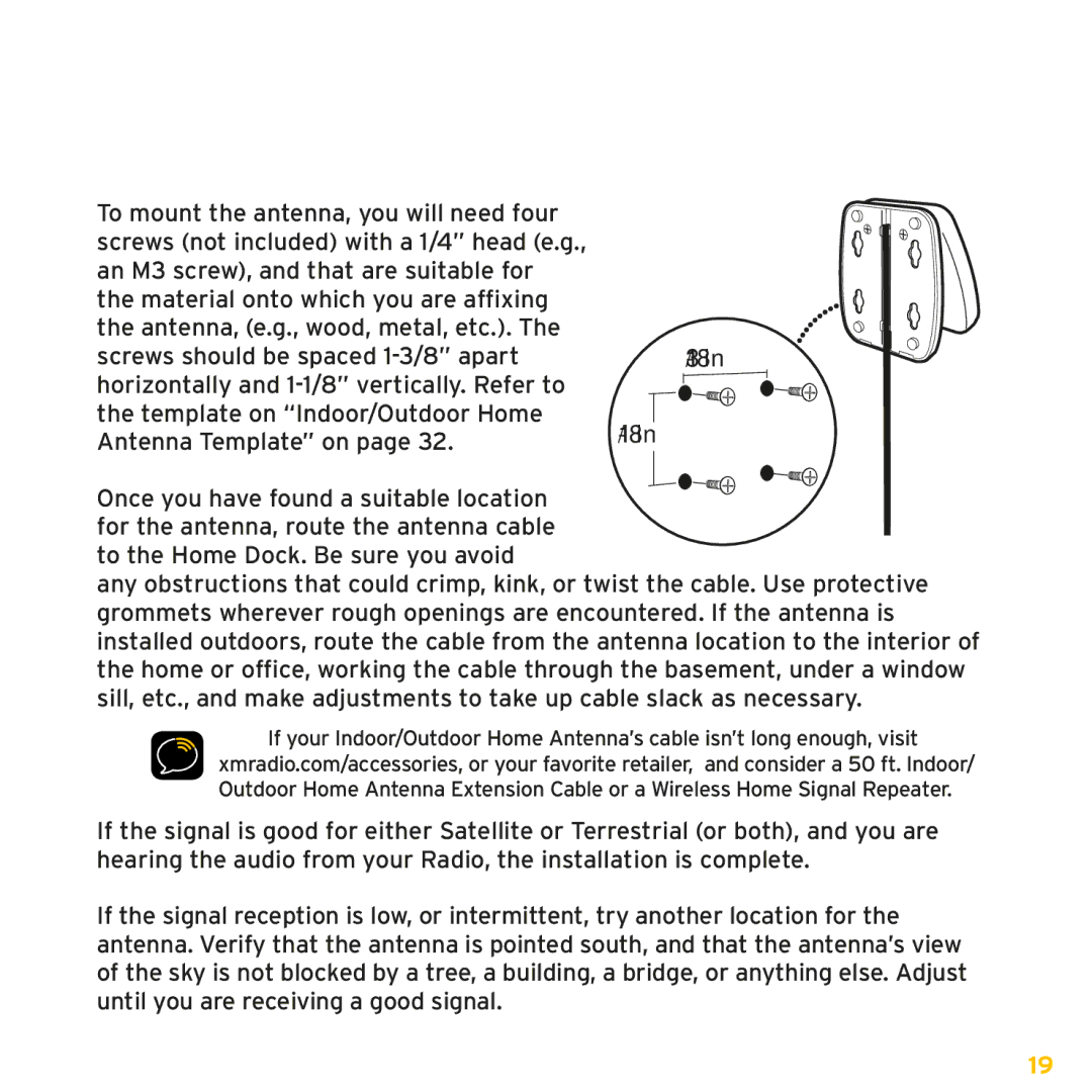 Audiovox XMp3i, XAPH1 manual 