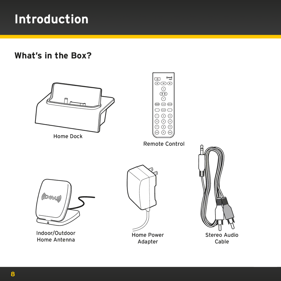 Audiovox XAPH1, XMp3i manual What’s in the Box? 