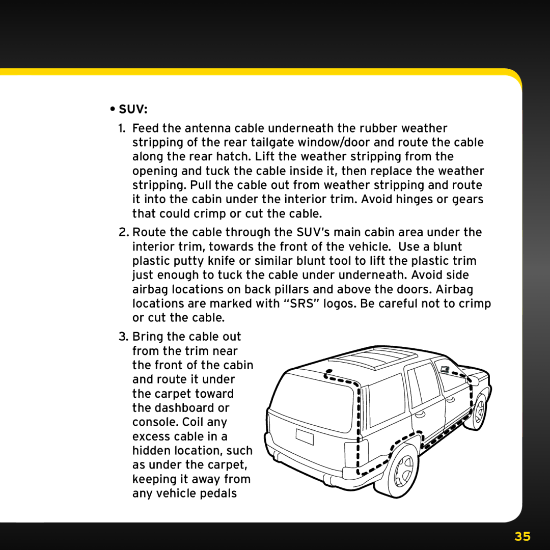 Audiovox XDRC2V1, XDRC2UG manual Suv 