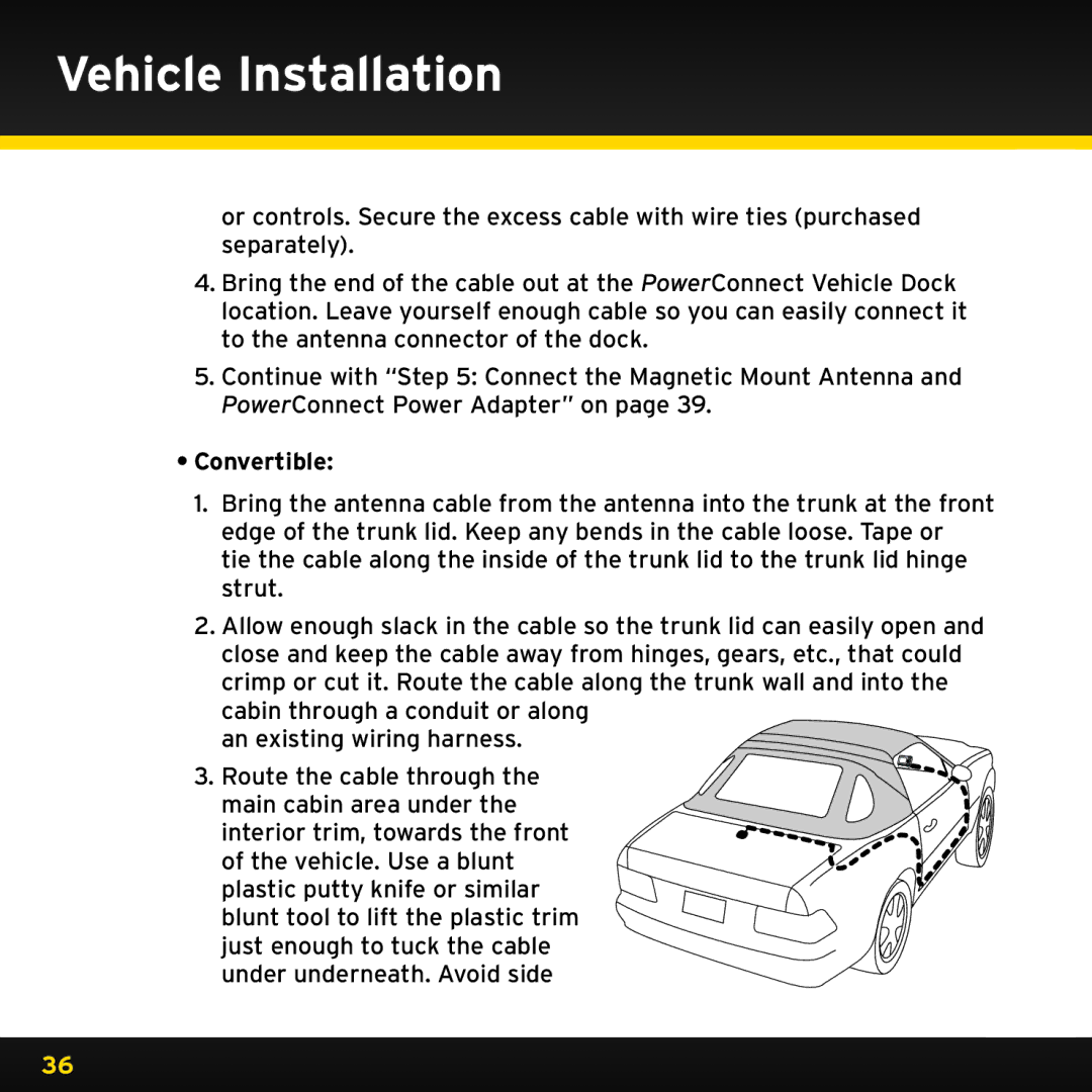 Audiovox XDRC2V1, XDRC2UG manual Convertible 