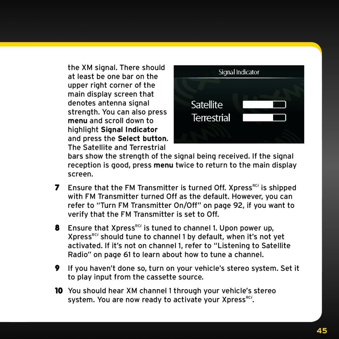 Audiovox XDRC2V1, XDRC2UG manual 