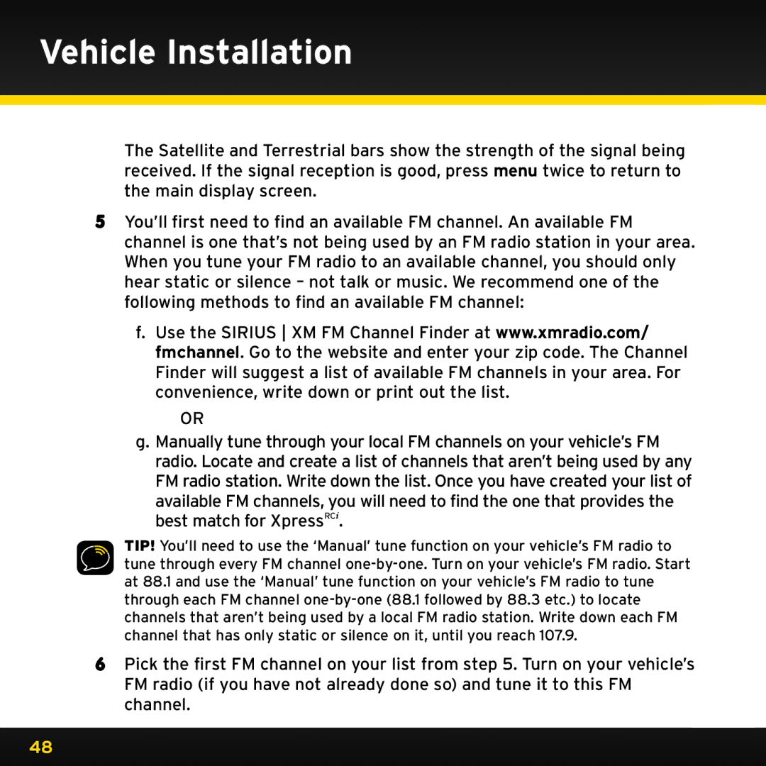 Audiovox XDRC2V1, XDRC2UG manual Vehicle Installation 