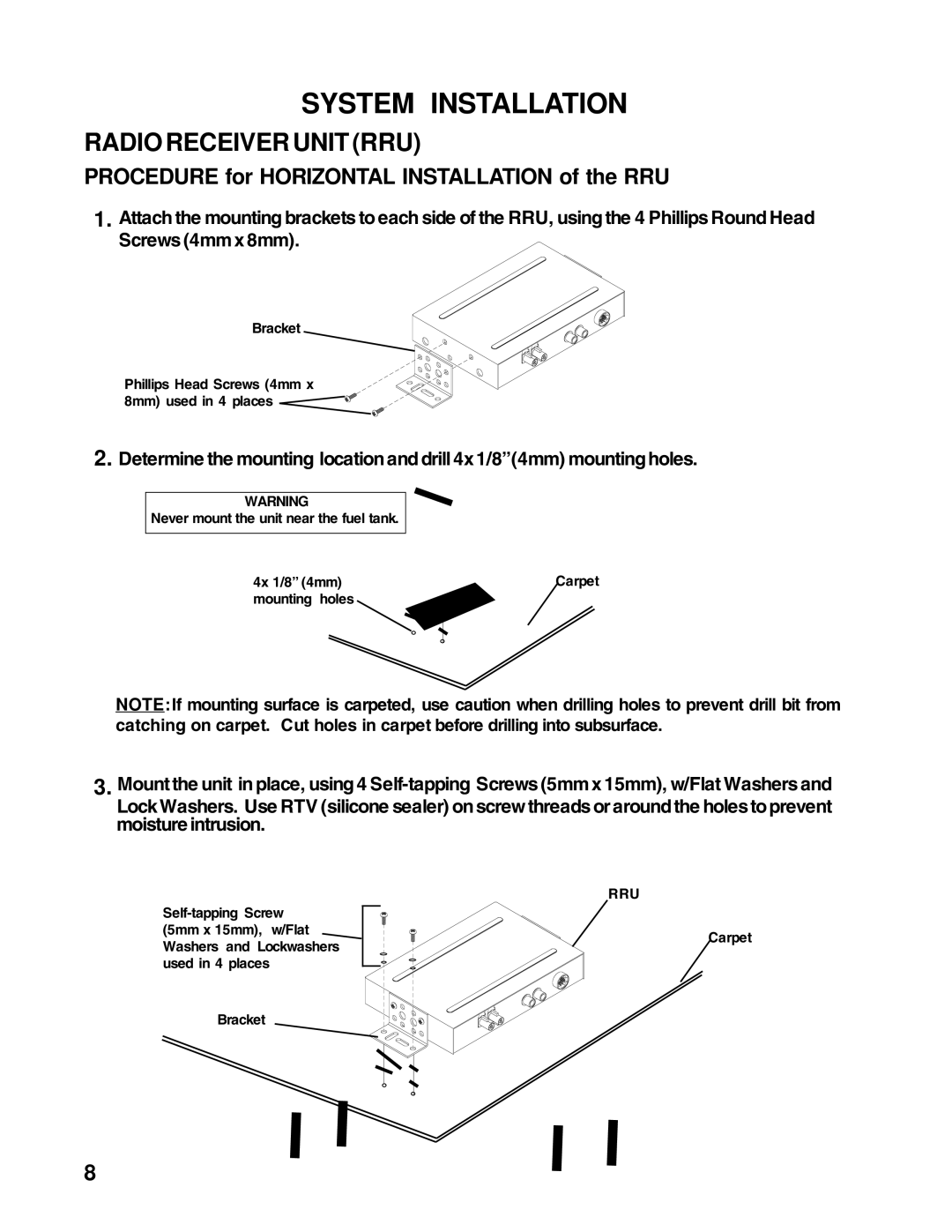 Audiovox XM-RCV installation manual System Installation 