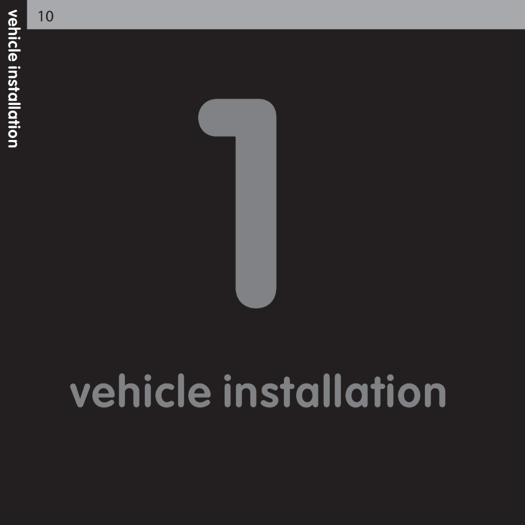 Audiovox XMCK-5P manual Vehicle installation 