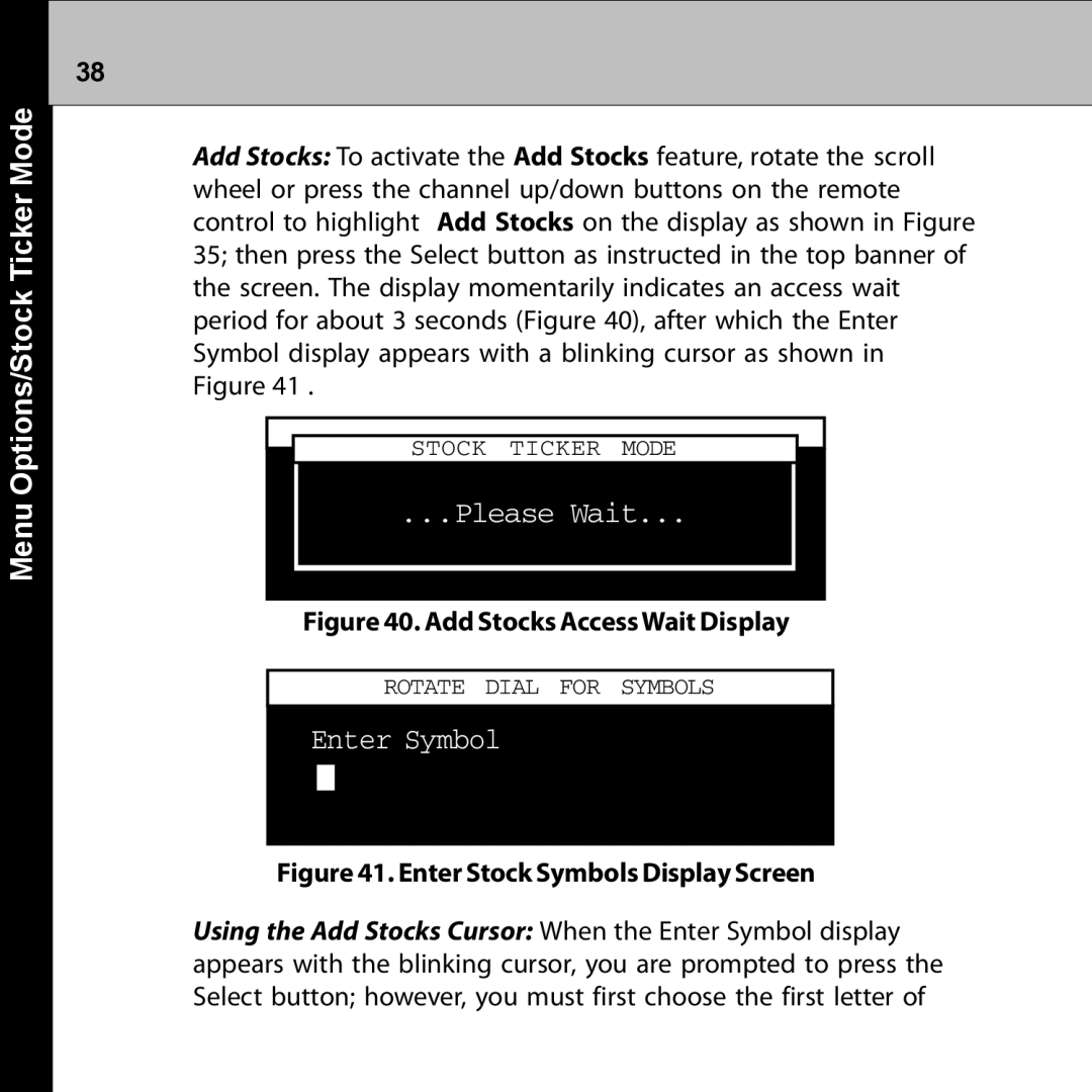 Audiovox XMRVRFM002 manual Please Wait, Enter Symbol 