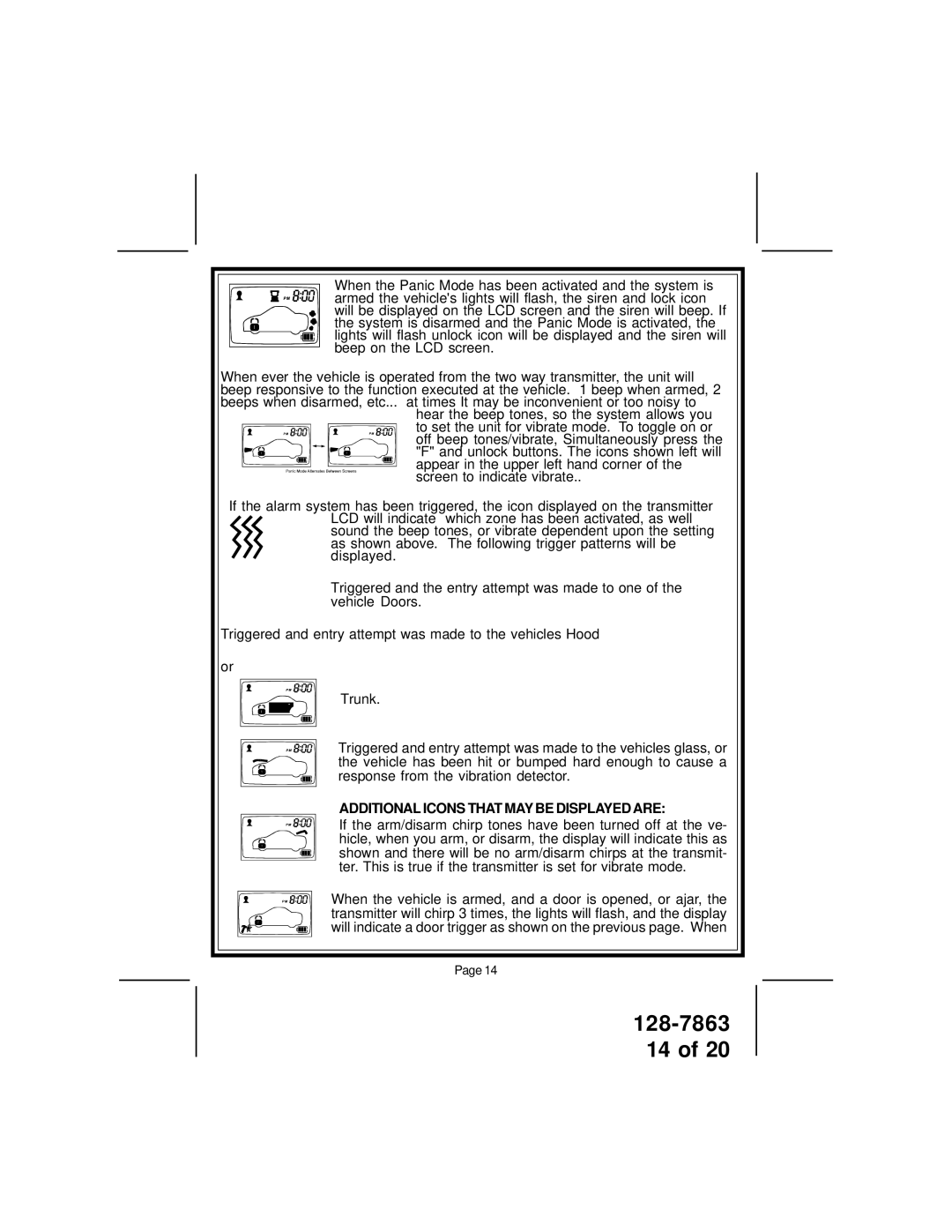 Audiovox XR9000 owner manual Additional Icons That MAY be Displayedare 