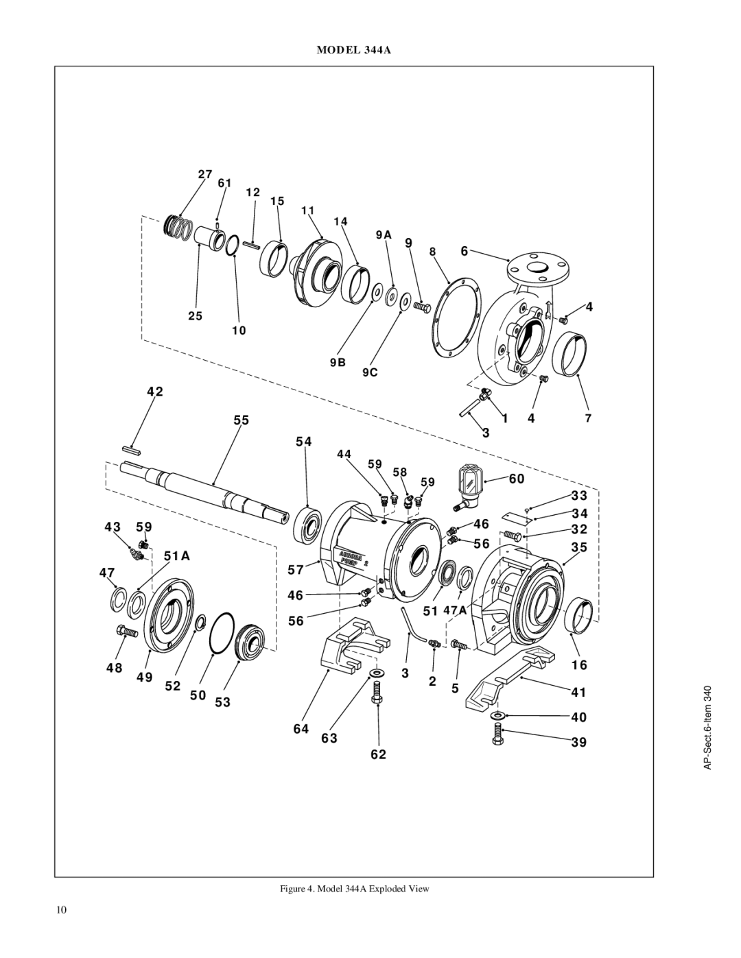 Aurora of America 344A, 341A, 342A manual 51A 