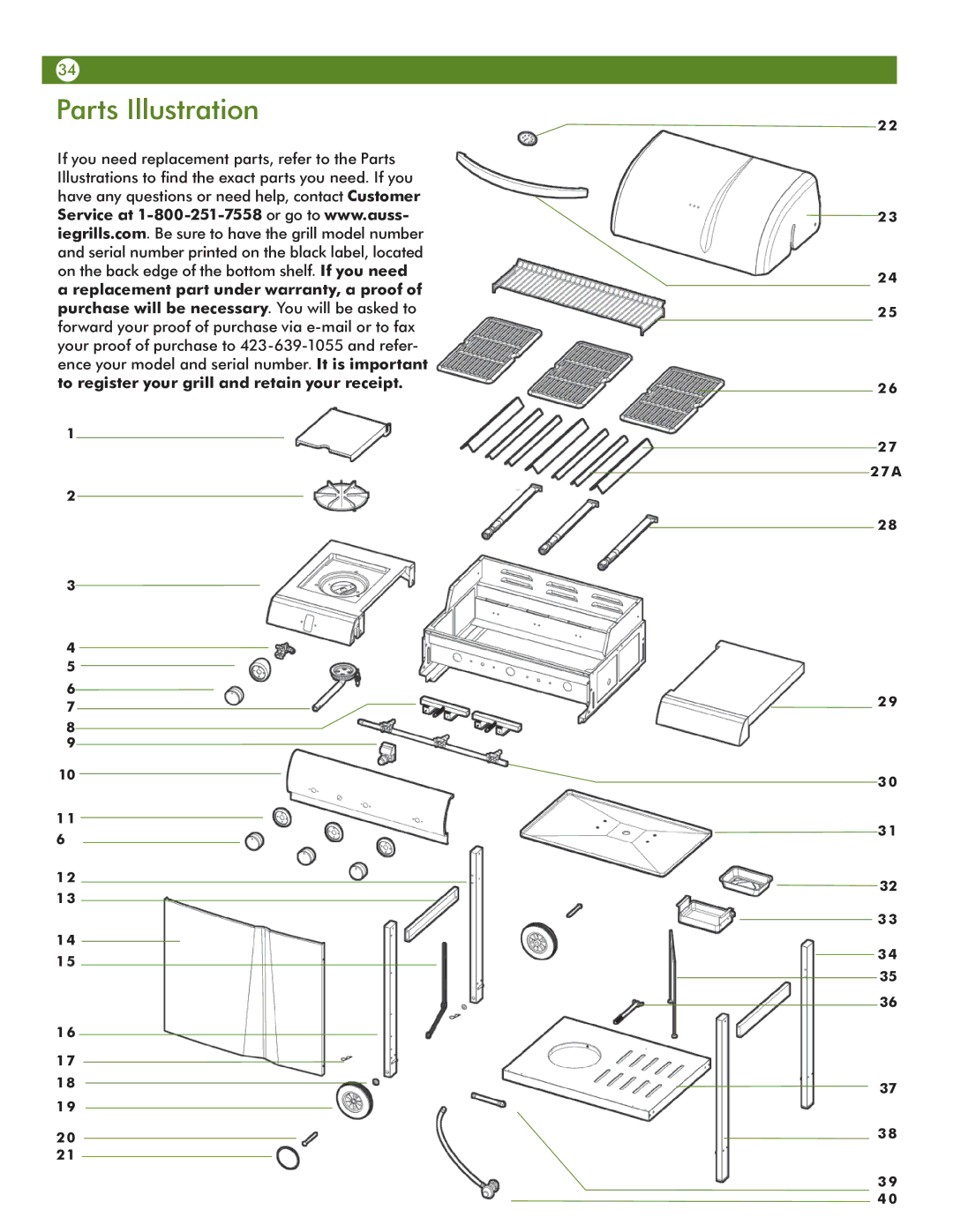 Aussie 6703T8DV31 manual Parts Illustration 