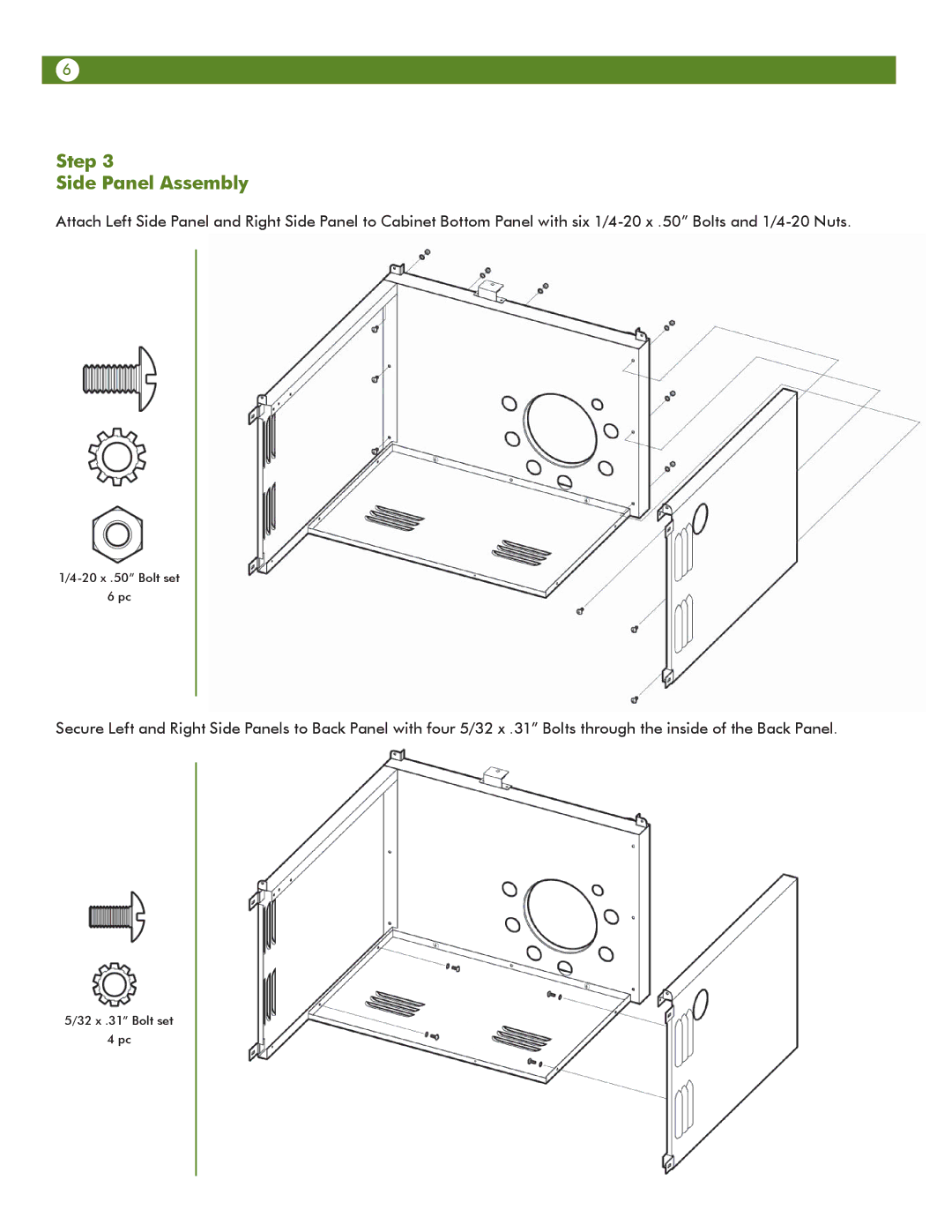 Aussie 6804S8-S11 manual Step Side Panel Assembly 