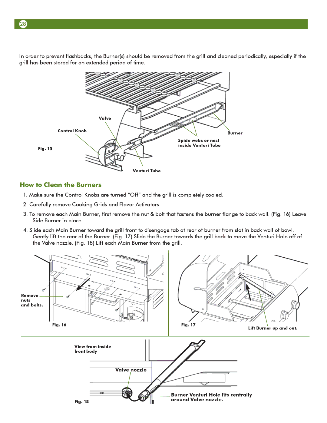 Aussie 6804T8UK91 manual How to Clean the Burners 