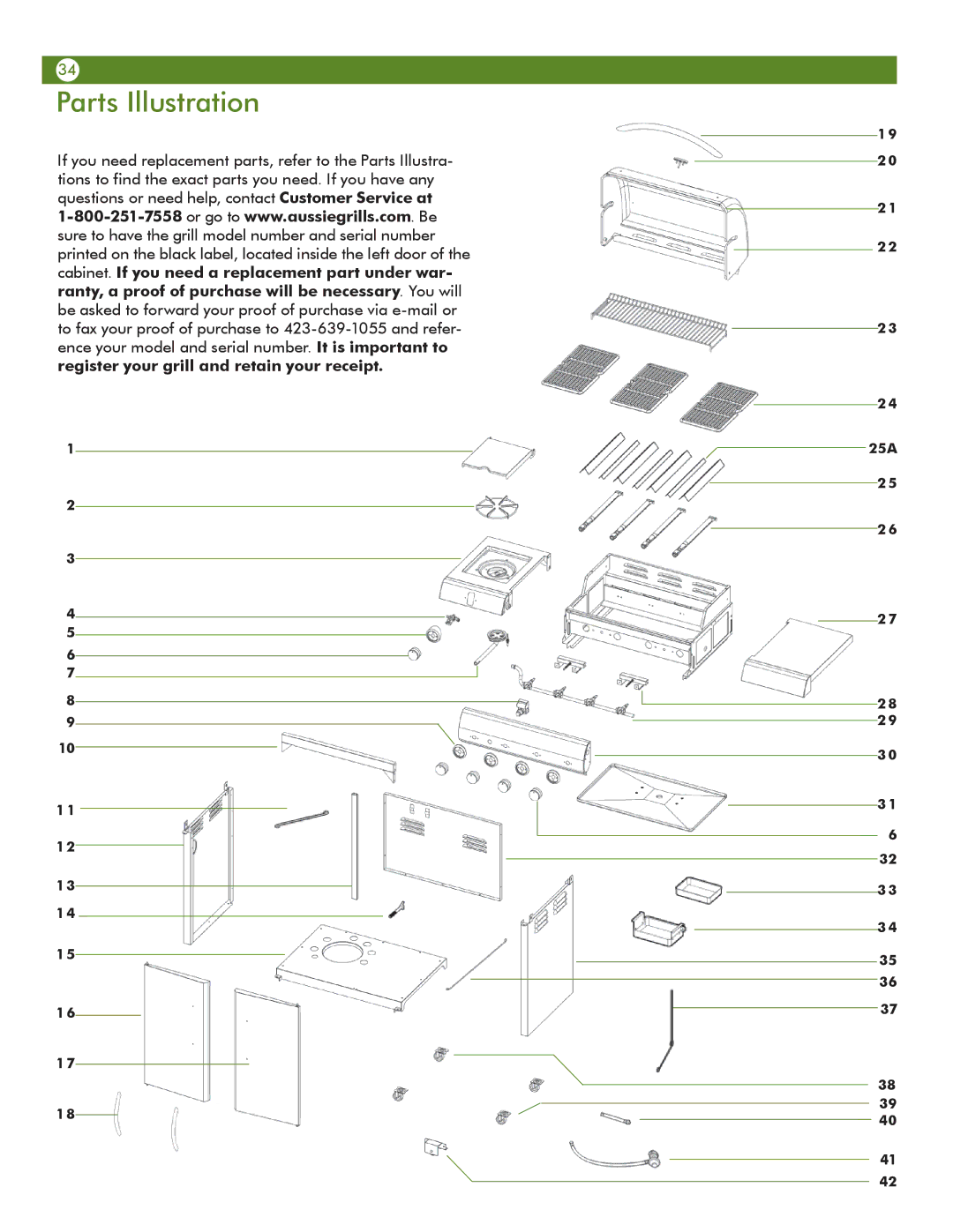 Aussie 6804T8UK91 manual Parts Illustration 