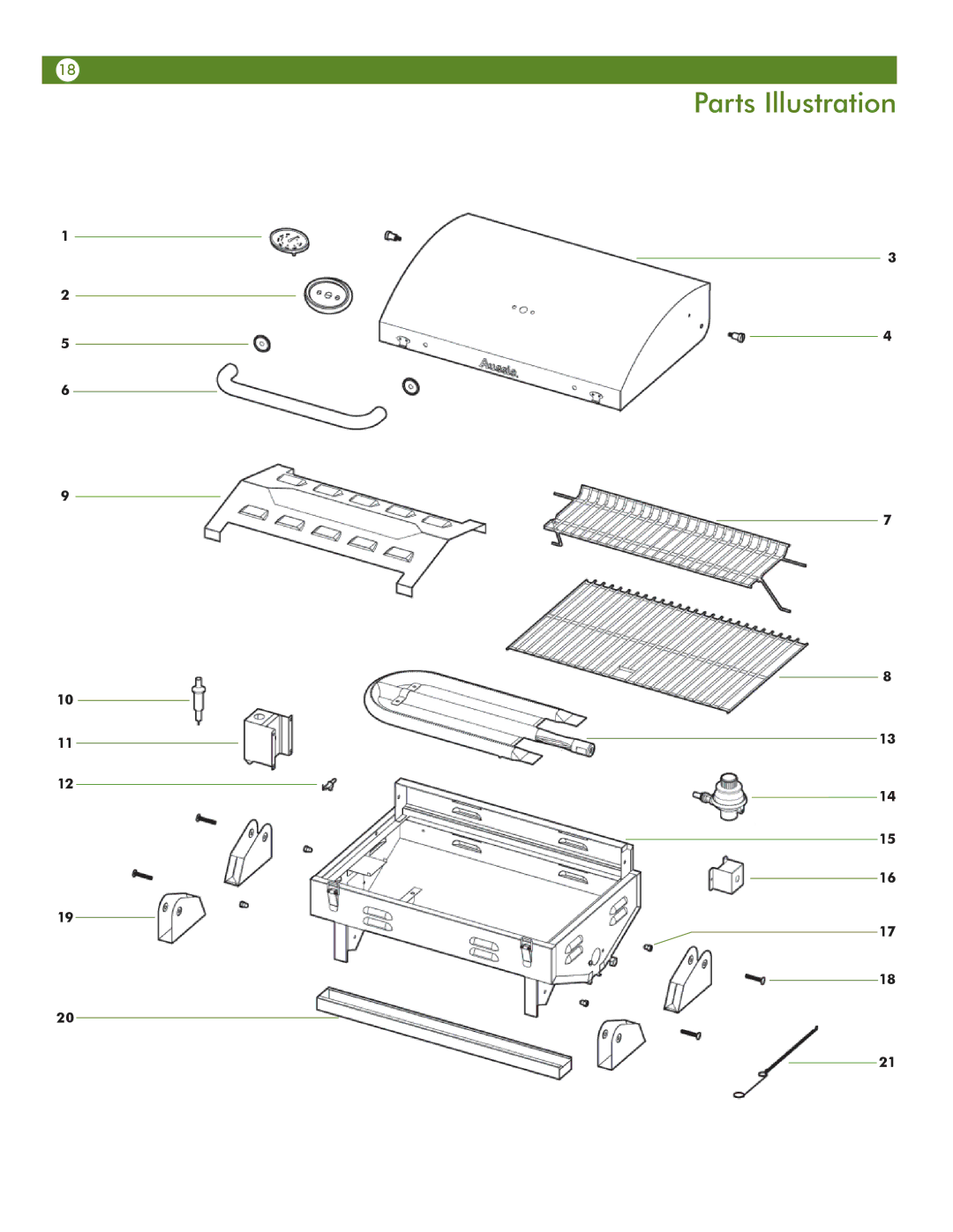 Aussie 6T01U00SS1 user manual Parts Illustration 