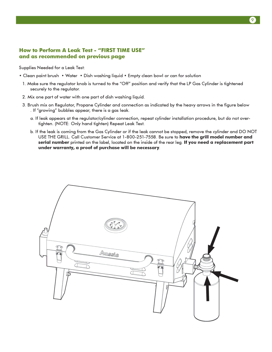 Aussie 6T01U00SS1 user manual 