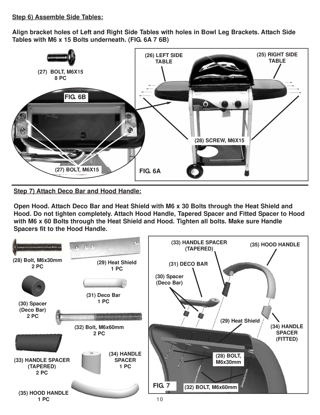 Aussie 7110 manual Left Side Right Side 