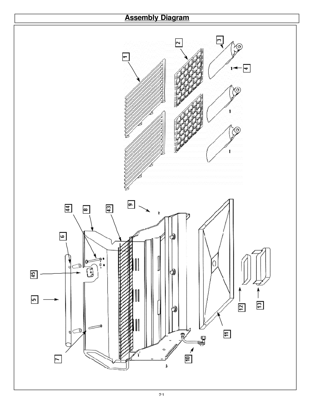 Aussie 8462, 8362 manual Assembly Diagram 