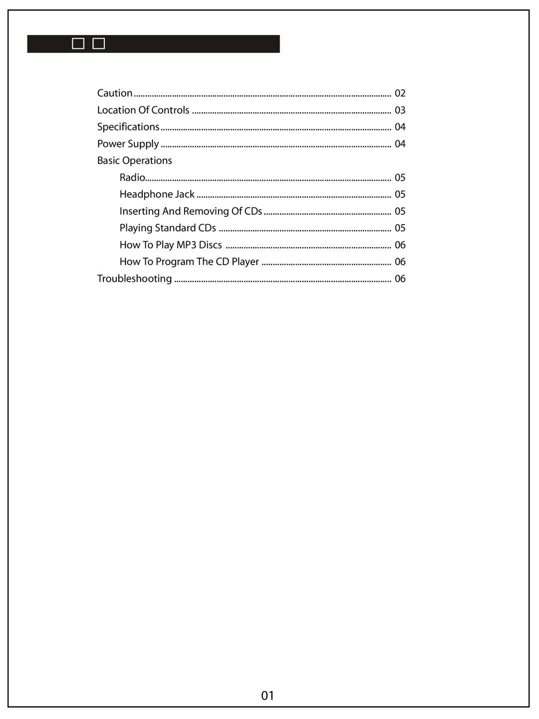 AUVI Technologies MCB10 manual Table Of Contents 