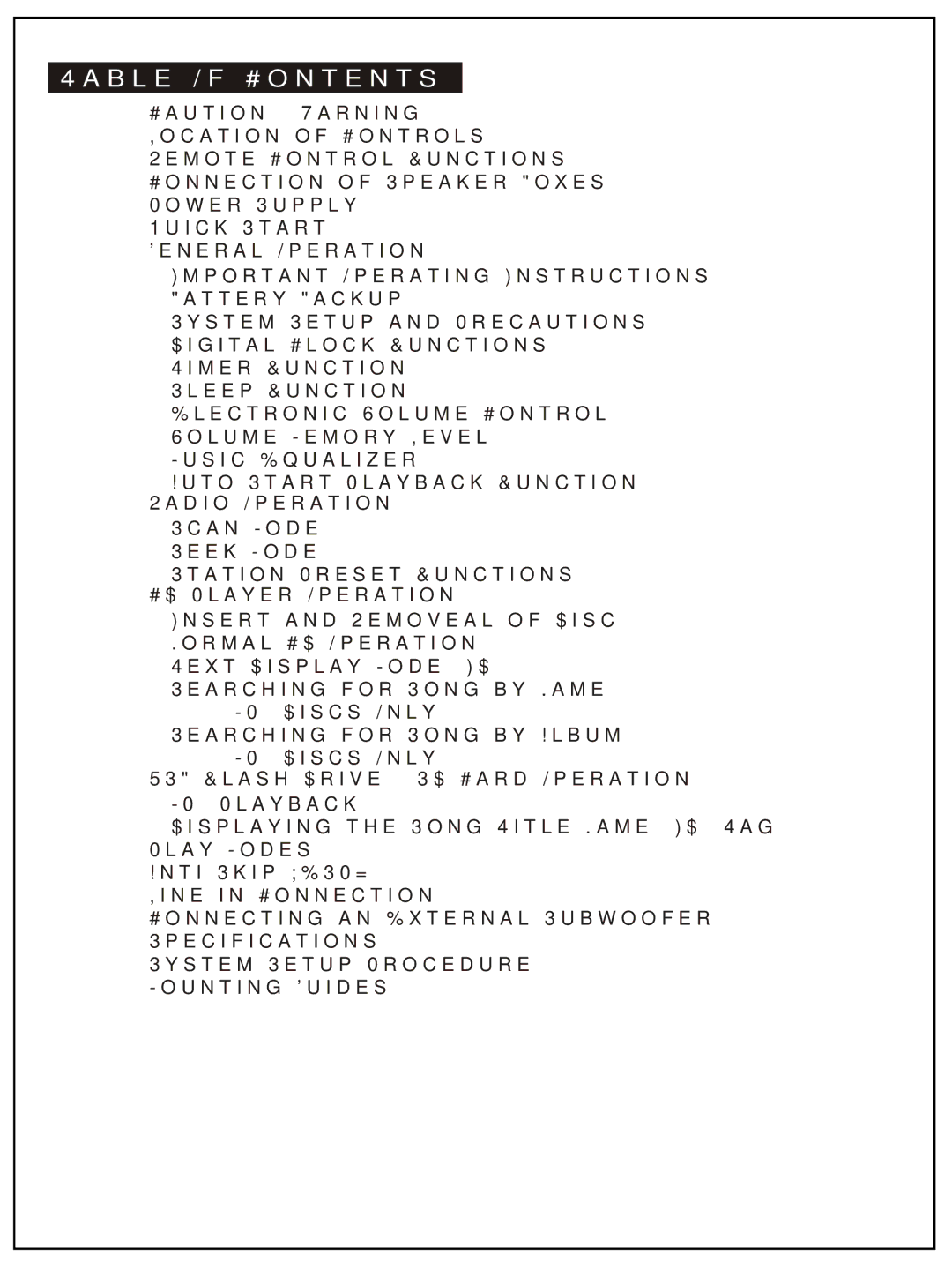 AUVI Technologies MSW1150 manual Table Of Contents 