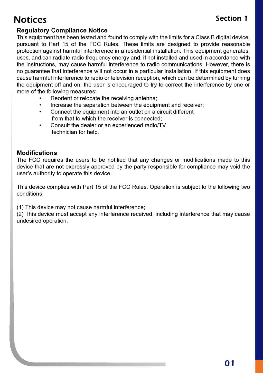 AUVI Technologies WIP20S manual Regulatory Compliance Notice, Modifications 