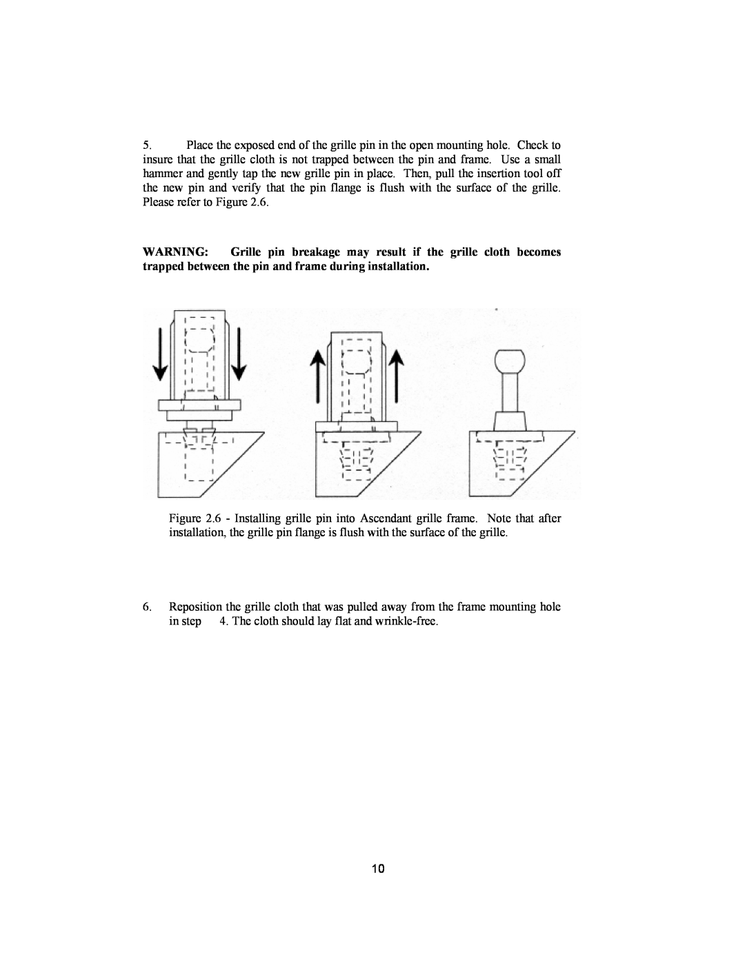 Avalon Acoustics AVALON ASCENDANT manual in step 