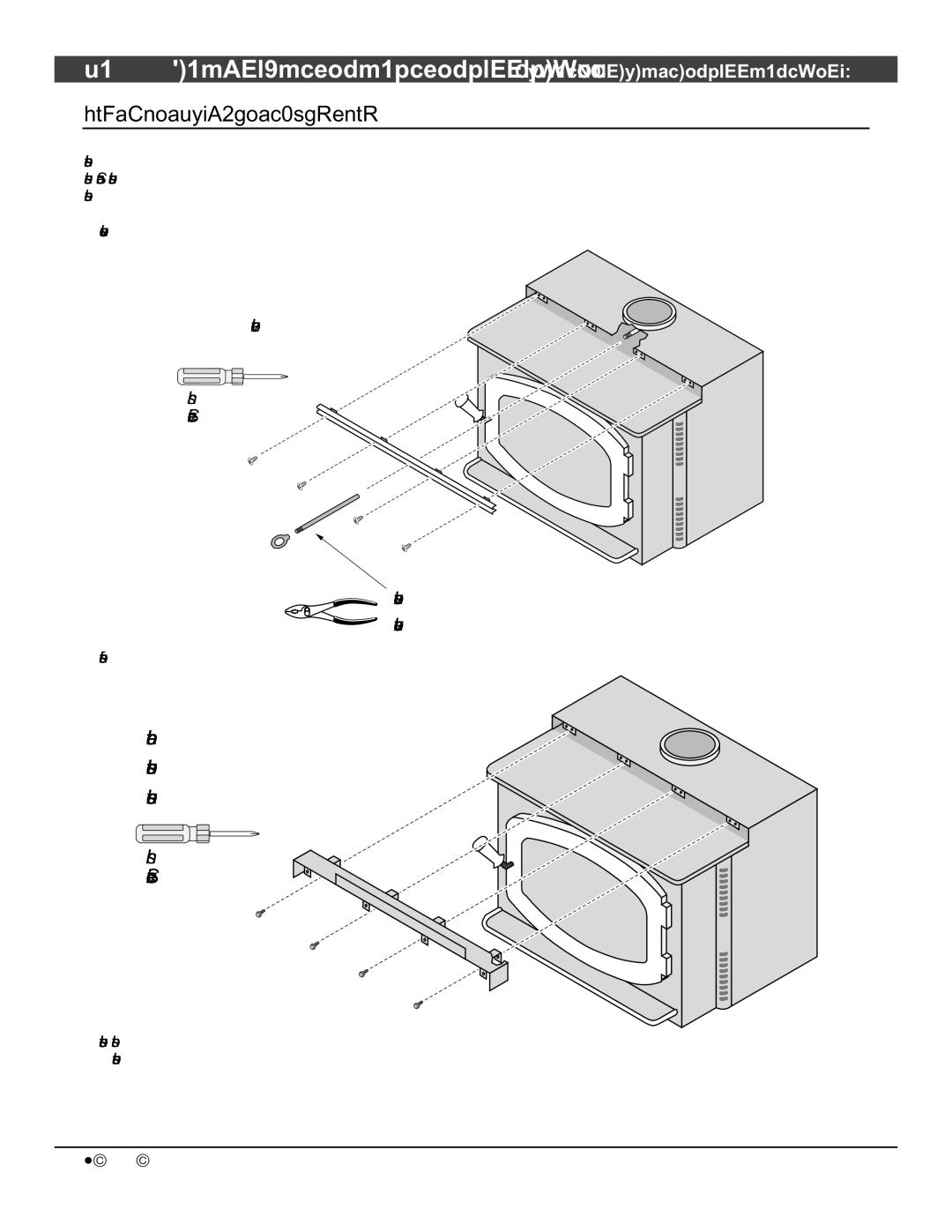 Avalon Stoves 1190 owner manual Top Air Chamber Extension 