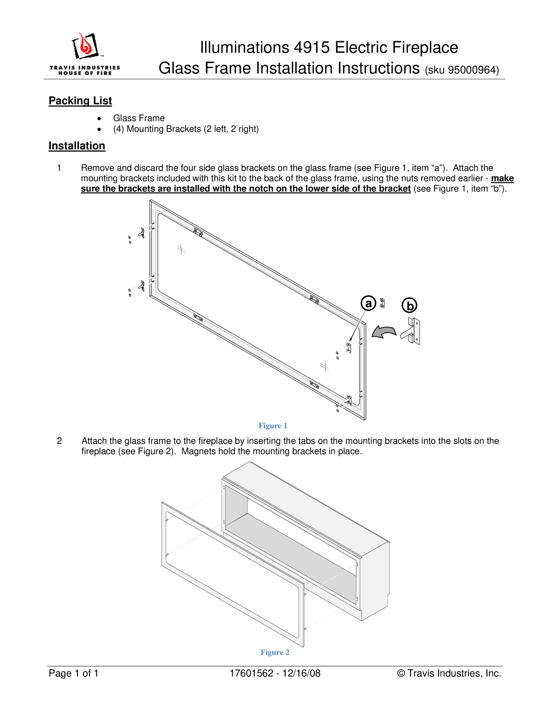 Avalon Stoves 4915 installation instructions Packing List, Installation 